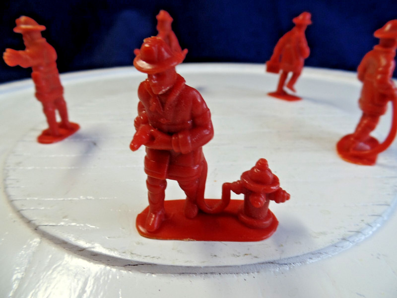 Vtg Set of 5 Rescue Figures Firefighters Cake Toppers gallery