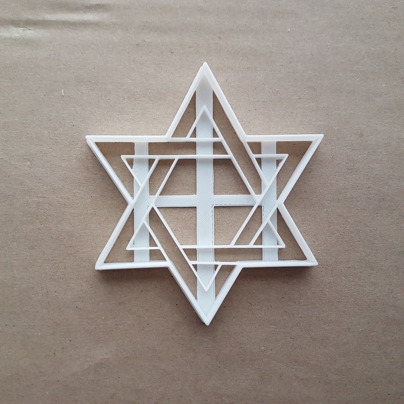 Star Of David Hebrew Shield Judaism Shape Cookie Cutter Dough Fondant Sharp gallery
