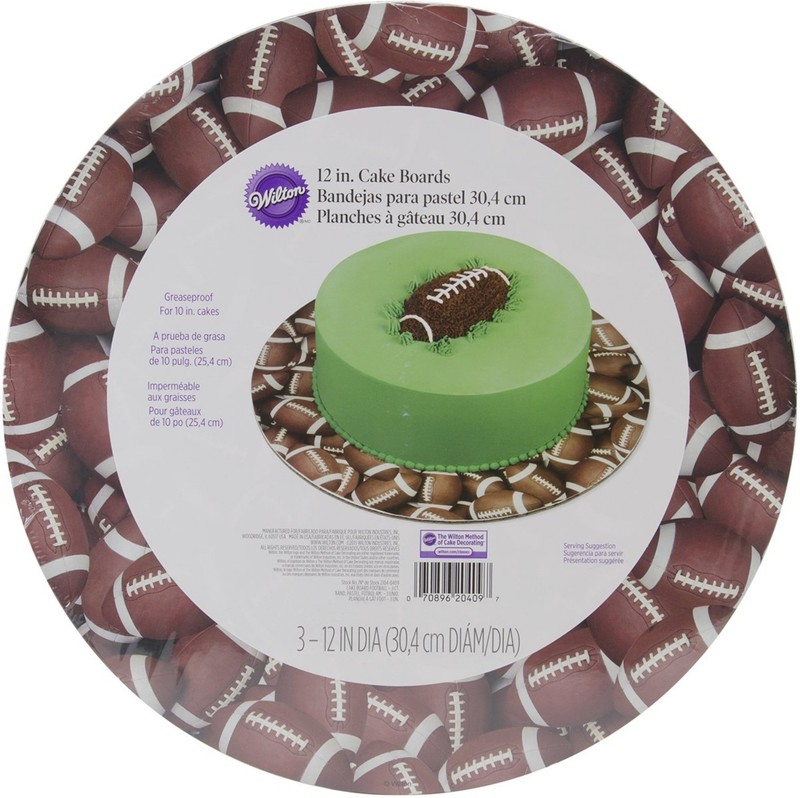Football Cake Board, 3-Pack Wilton 2104-0409