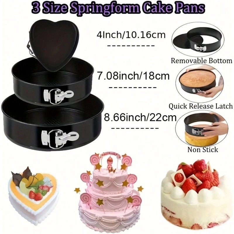 492pc Cake Decorating Kit Turntable Baking Pans Leveler 48 Tips Spatulas Bags gallery