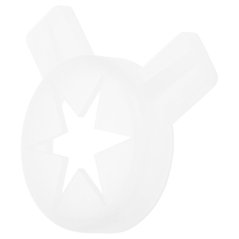 Versatile White Plastic Nozzle for Ice Cream Maker with Star Shaping Feature gallery