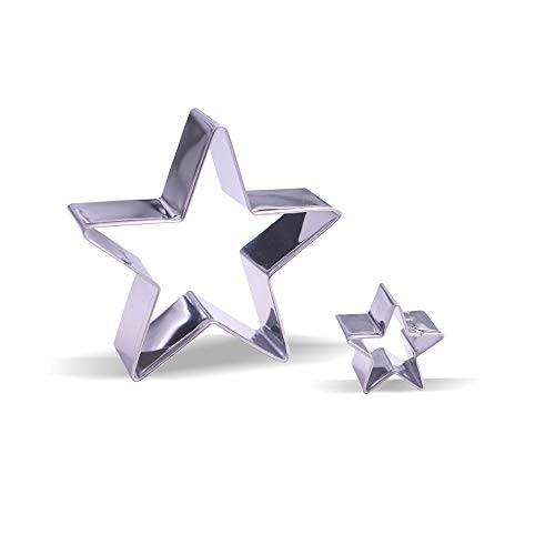 Small Star Cookie Cutter Set – 2 Piece – 3.3 & 1.3 inch - Stainless Steel gallery