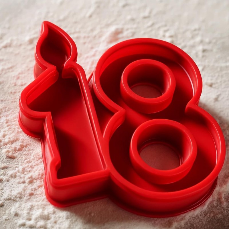 18th Birthday Candle Inspired Cookie Cutter 3″