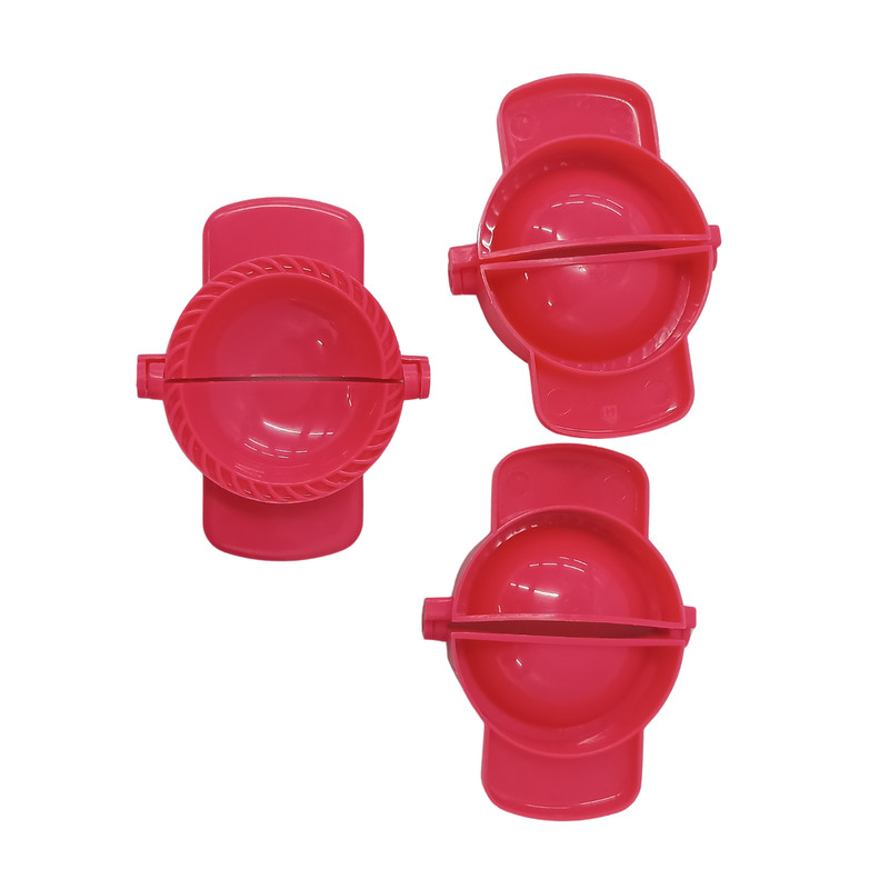 3 Pcs Curry Puff Dumpling PlasticMold Traditional Dough Press Tool Free Shipping gallery