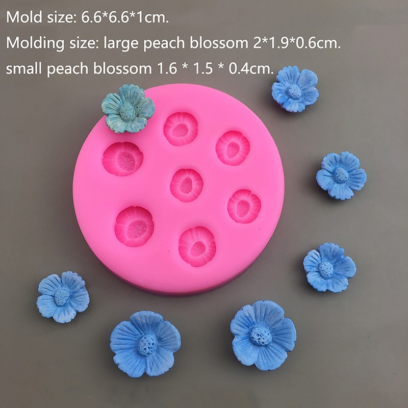 1Pc Cherry Blossom Peach Blossom Silicone Mold DIY Cake Decor Baking Mold gallery