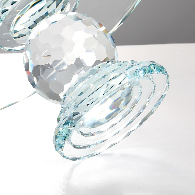 Crystal Glass Cake Stand, 11'' Cake Display Stand, Crystal Glass Fruit Plate, Cl gallery