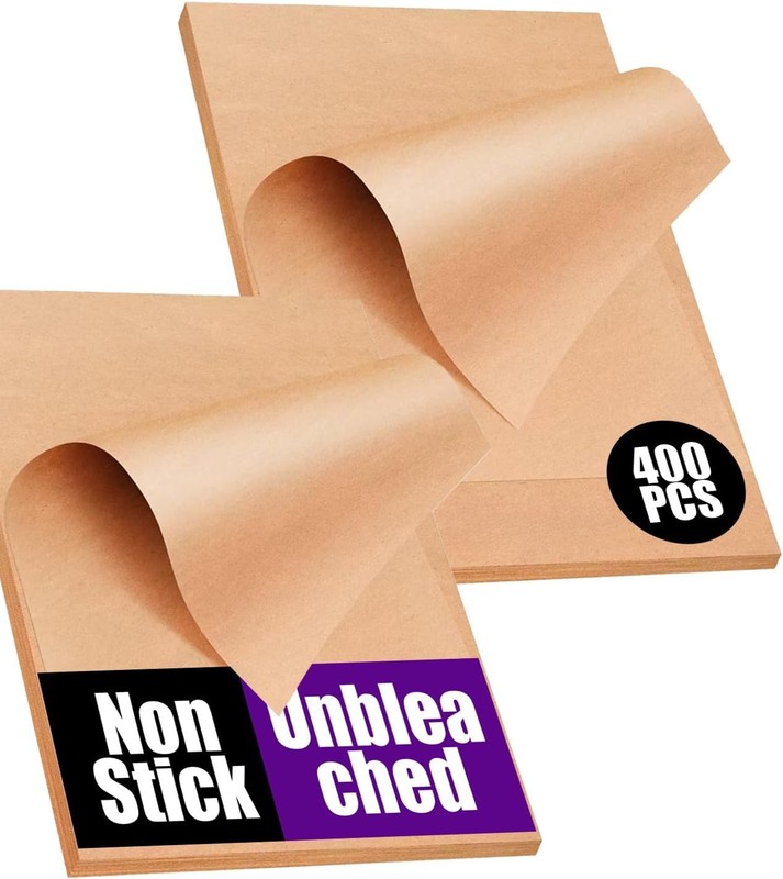 400PCS Unbleached Parchment Paper Sheets for Baking 12×16 Inches,