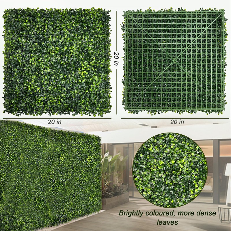 Dmgarden Artificial Grass Wall Panel Backdrop 20X208P Uv-Anti Greenery Faux gallery