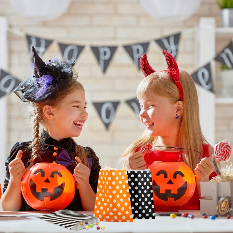 100 pieces Halloween Treat Bags Halloween Party Suppllies Goody Bags Gift Bag... gallery