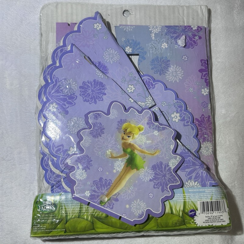 Wilton Disney Fairies Tinker Bell Cupcake Stand Kit Holds 24 Cupcakes NEW! gallery