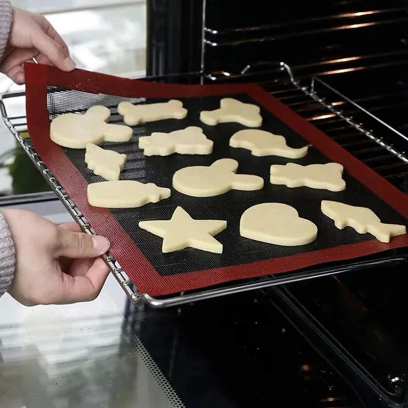 Reusable Silicone Baking Mat with Puff Round Patterns for Cookies Macaron