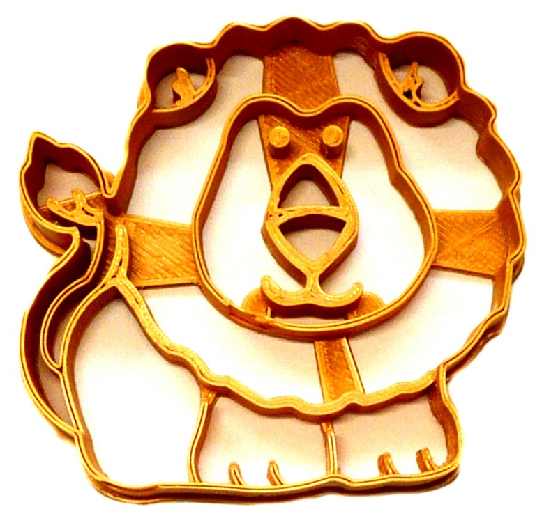 LION LEO ROAR GROWL FEROCIOUS AFRICAN SAFARI WILDLIFE COOKIE CUTTER USA PR2362