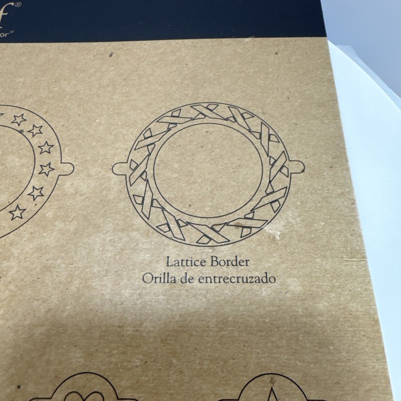 Pampered Chef Cake Stencil Set #1535 New Birthday Heart Balloon Celebration gallery