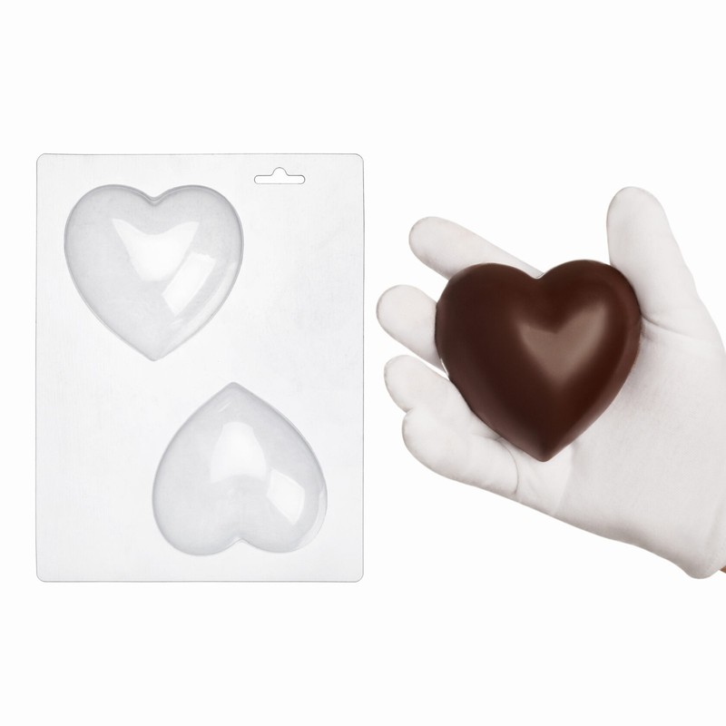 Mold for chocolate “Hearts convex Large 9cm.” plastic mold for confectioners