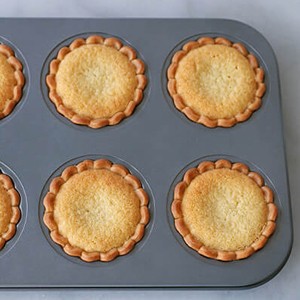 Mini Tart Pan, 2.75" Egg Tart Molds 6-Cavity Non Stick Fluted Mini Tart Mould, gallery