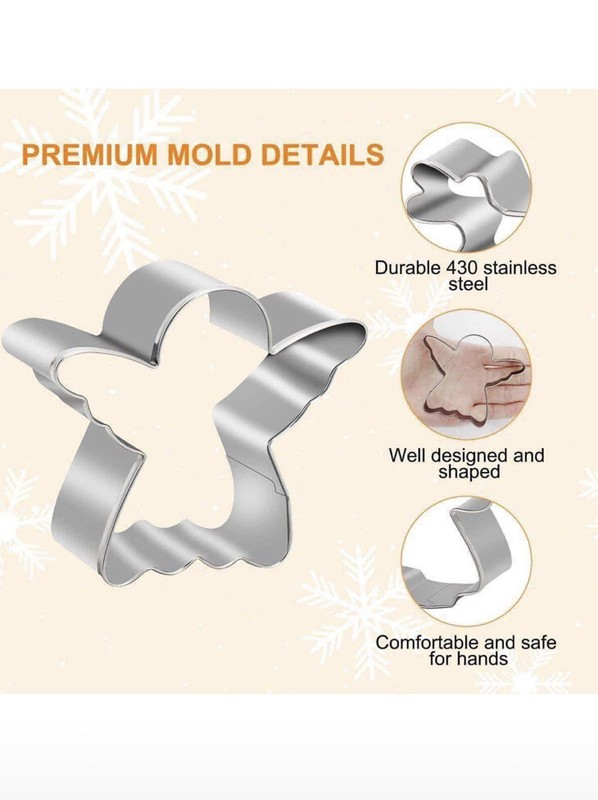 16 piece Christmas cookie cutter set, Stainless Steel gallery