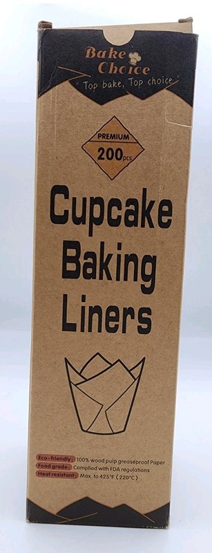 Bake Choice Eco-friendly Nordic Paper 200pcs Tulip Cupcake Liners for Baking gallery
