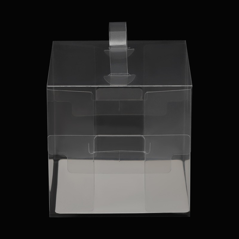 50 Clear Cake Boxes with Handles - 3 Inch, Tear-Resistant & Durable gallery