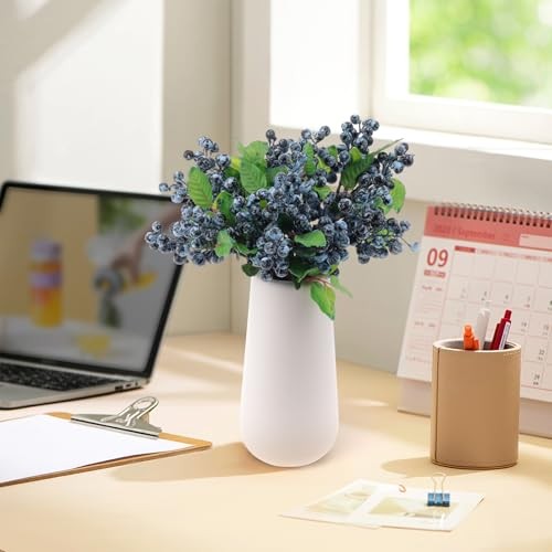 4pcs Artificialberries Fruit Stems Fake Berries Picks Flowers Plant Blue gallery