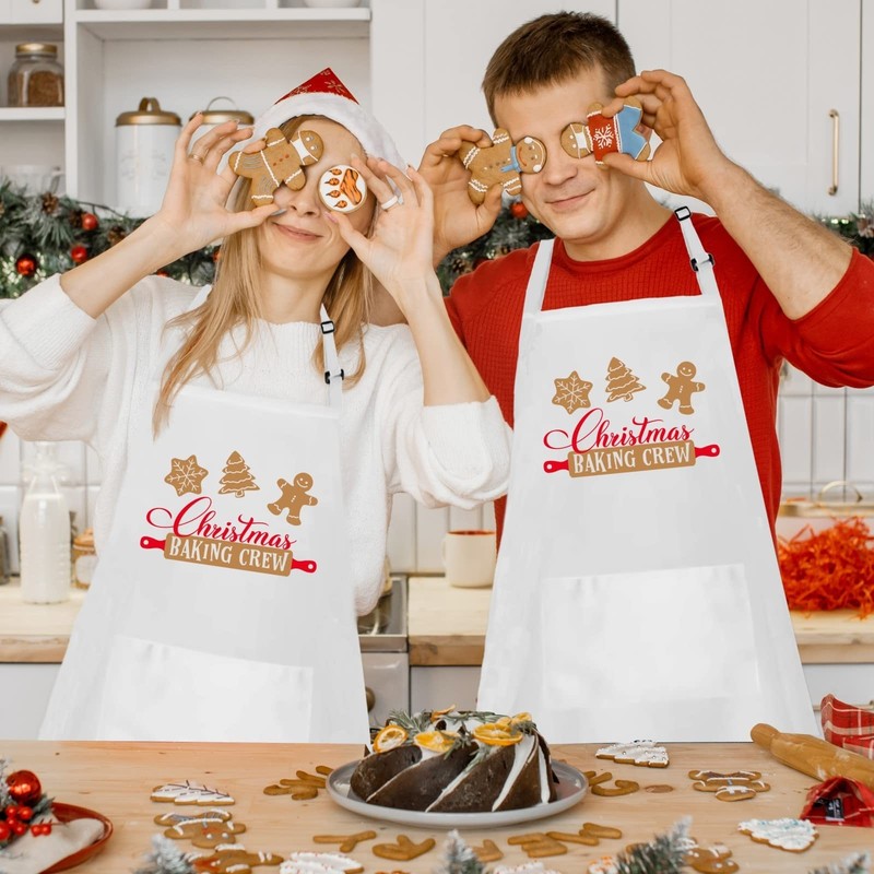 Funny Christmas Baking Apron for Women Men, Holiday Baking Gifts for Bakers, ... gallery