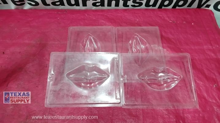 LOT OF 4 LIFE OF THE PARTY 08886 JUMBO LIPS CHOCOLATE MOLD gallery