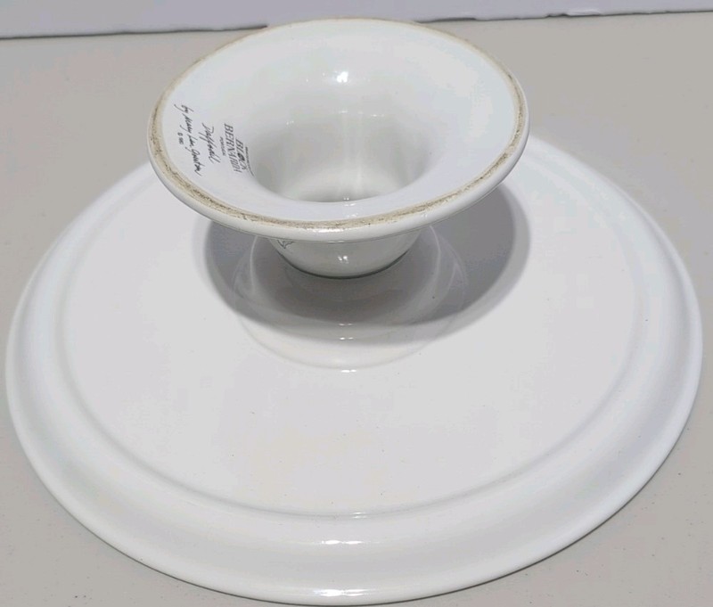 Block Betnarda Daffodil 1983 Mary Lou GOERTZEN 12.5 " PEDESTAL FOODED Cake Stand gallery
