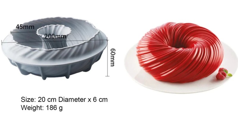 Large Bubble Halo Candle Wax Cake Chocolate Silicone Mould Candle Mold gallery