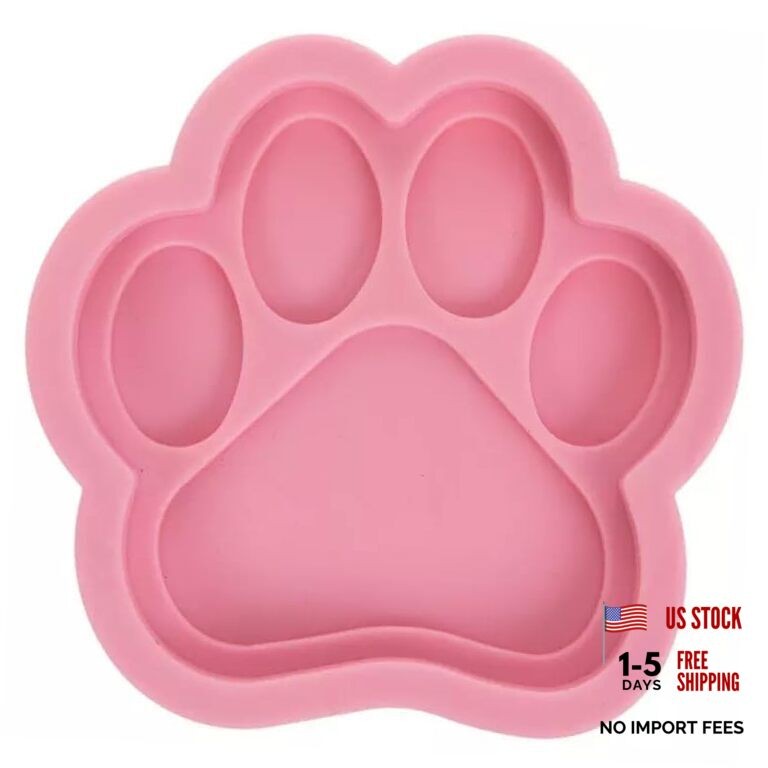 Paw Print Silicone Candy Mold – 3 x 3 Inch
