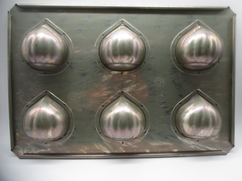 Chiyoda Metal chestnut Marron Cake Madeleine Mold 6P Baking Sheet Oven