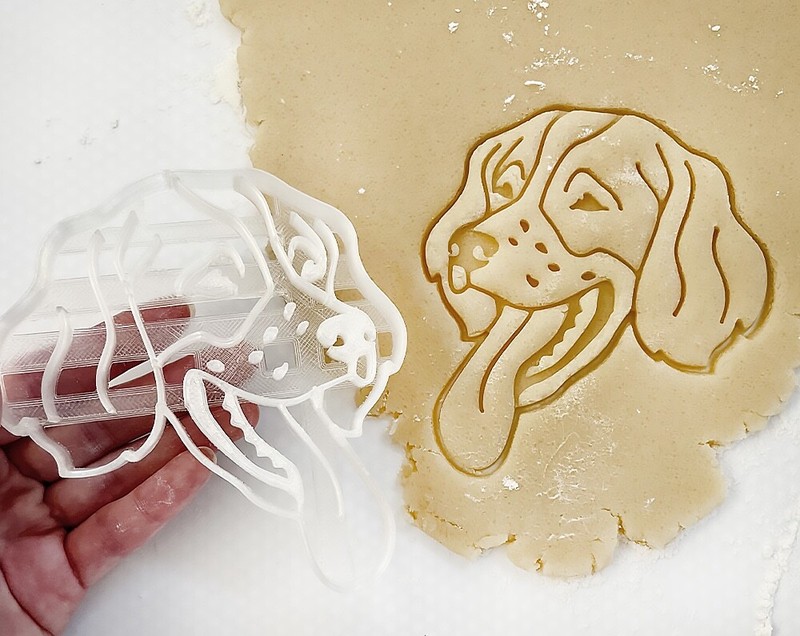 Irish Red and White Setter Dog Cookie Cutter, Dog Cookie Cutter, Clay Cutter gallery