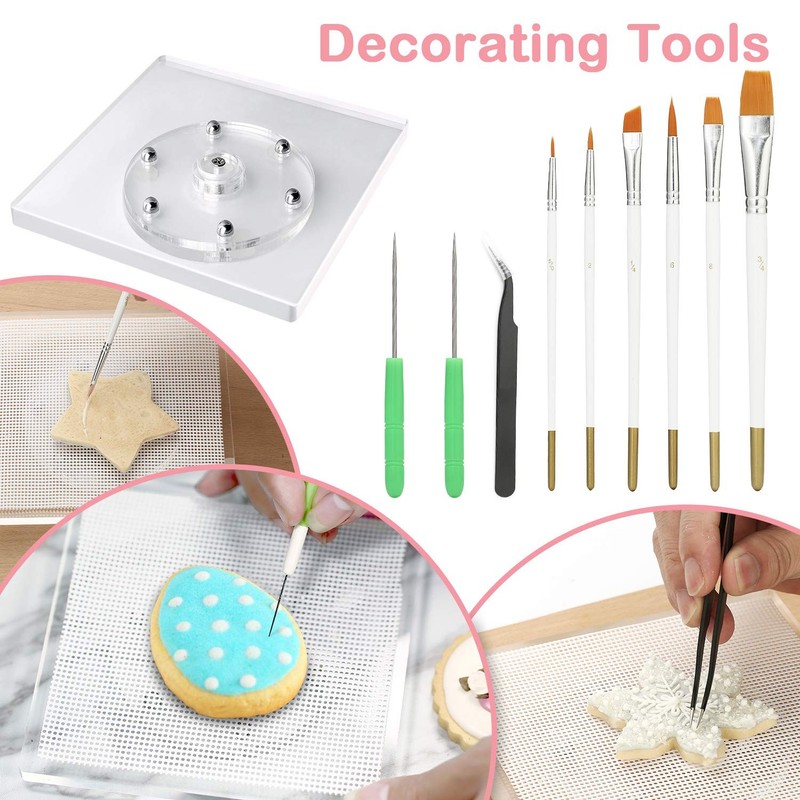 188pcs Cookie Decorating Supplies Kit(ALL-IN-ONE),with 12pcs holiday cookie cutt gallery