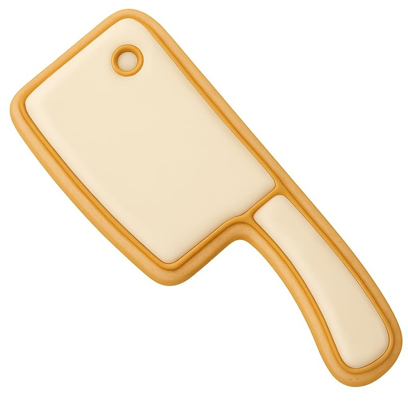 Cleaver Knife Cookie Cutter - 4x2.5" Kitchen Fun Party Design Quality gallery