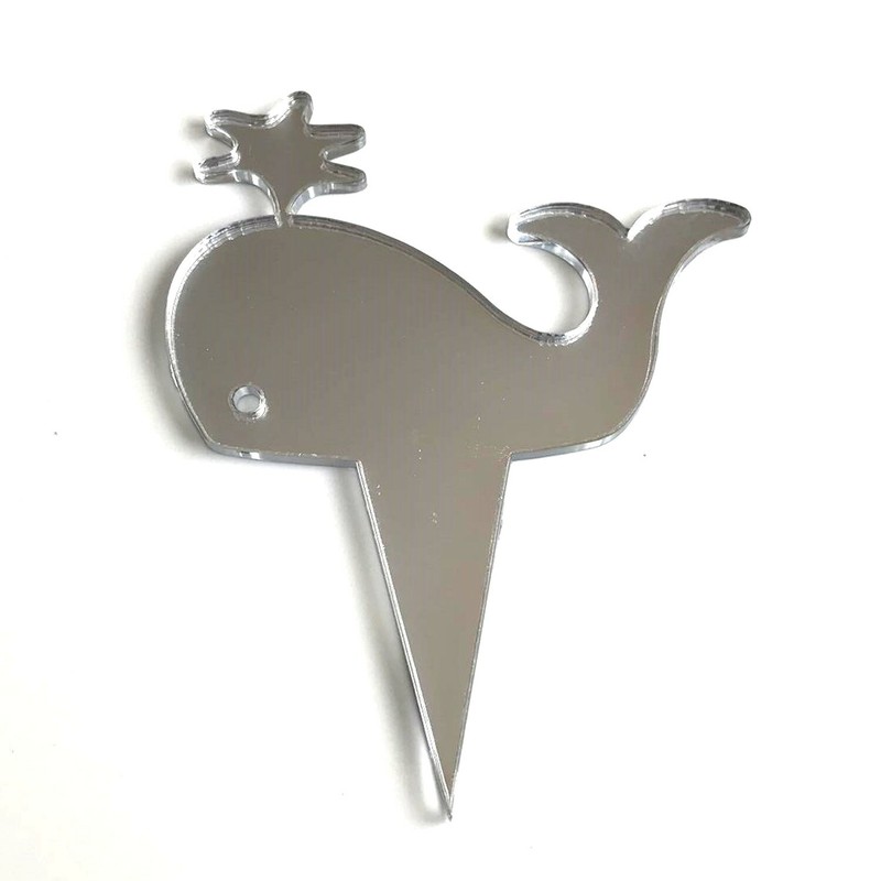 Spurting Whale Cake & Cupcake Toppers Many Colours & Sizes Plane or Engraved gallery