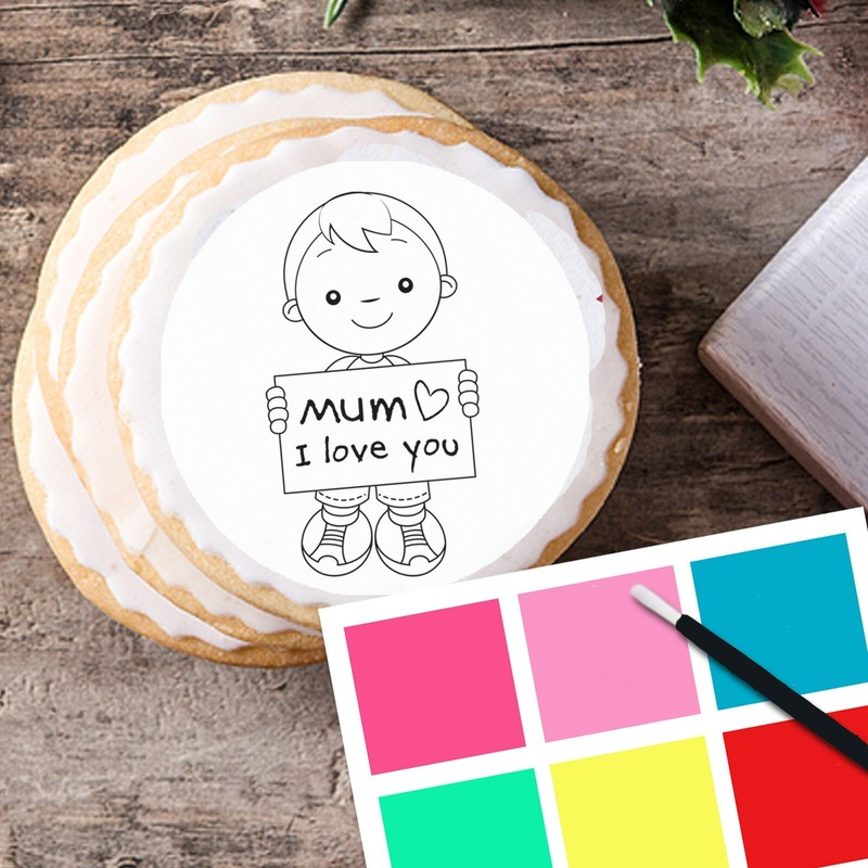 Mothers Day Pre-cut Edible PYO Cookie Toppers