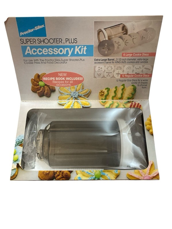 VTG Proctor Silex Super Shooter Plus Cookie Press Accessory Kit #G1010 New