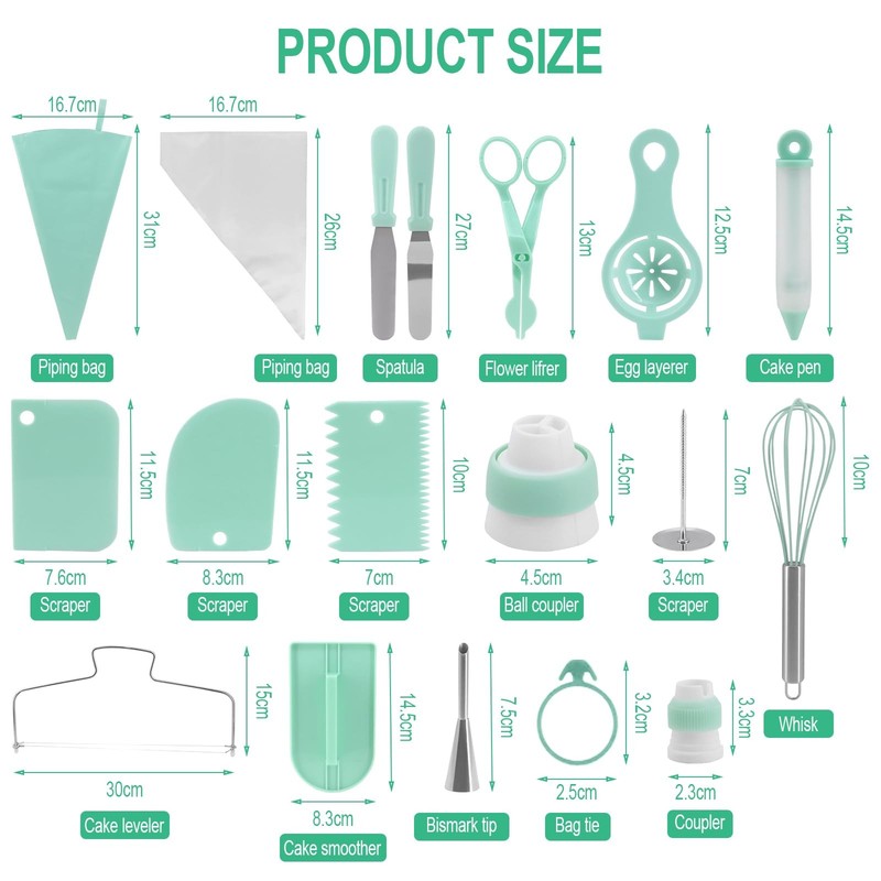 137 Pcs Cake Decorating Kit, Cake Decorating Set with Cake Turntable, Cake De... gallery
