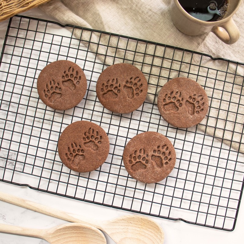 Bear Paw Prints Cookie Cutter - woodland forest endangered wildlife animal gallery