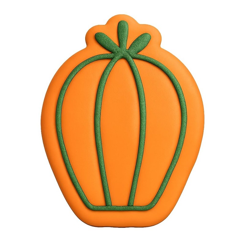 Barrel Cactus Cookie Cutter & Stamp, Fondant & Clay - 4x3.2 gallery