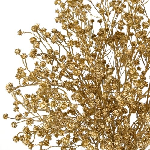 10 Pack Baby's Breath Artificial Flowers Bulk 3 Branches Faux Baby Breath Gold gallery