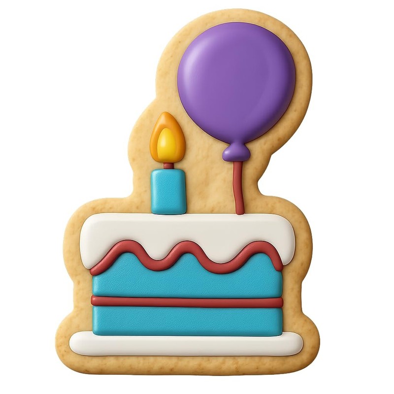 "Happy Birthday" Cookie Cutter & Stamp, Fondant & Clay - 2.8x4 gallery