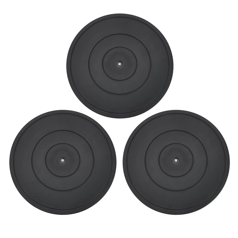 3Pcs 16inch Rotating Swivel Stand with Steel Ball Bearings for TV, Black