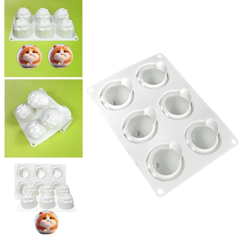 Stable Silicone Cats Molds for Easy Demold Chocolates and Squeeze Toy Charm gallery