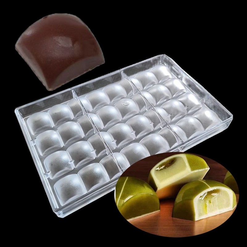 32 cavities Square Cube Diamond Shape Polycarbonate Chocolate Mold Candy Mould