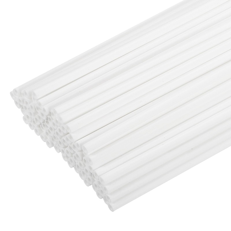 Lollipop Sticks 8Inch, 100 Pcs Cake Toppers Stick, White Candy Making Sticks