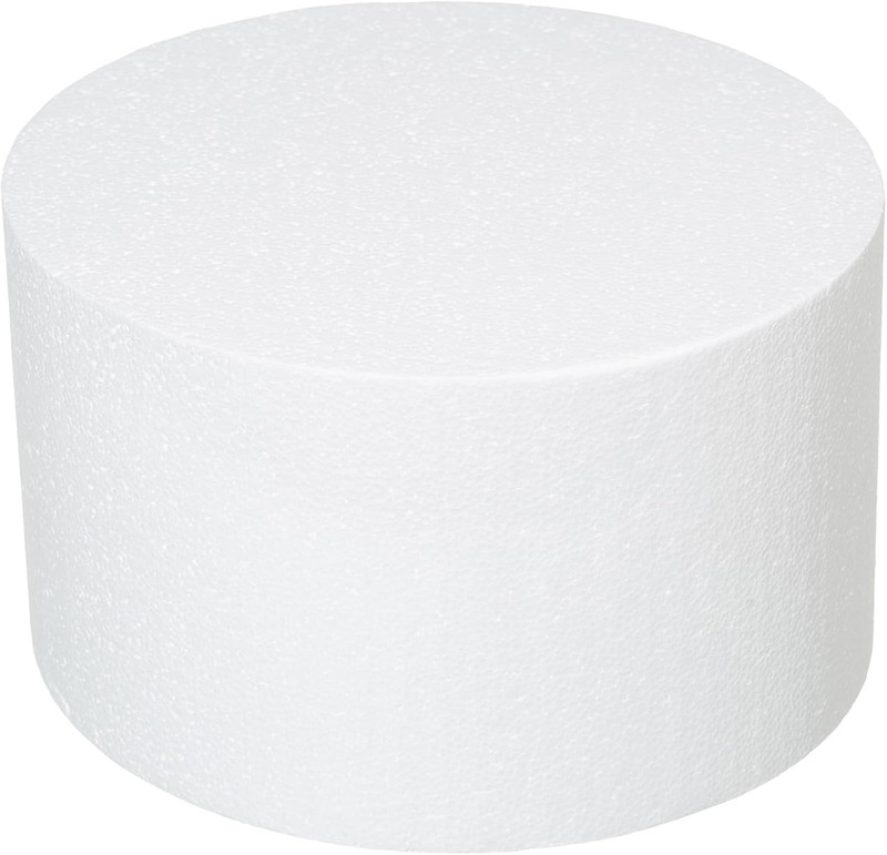 round Foam Cake Dummies 10X6 Inch Polystyrene Circle Dummy Cake Set for Wedding gallery