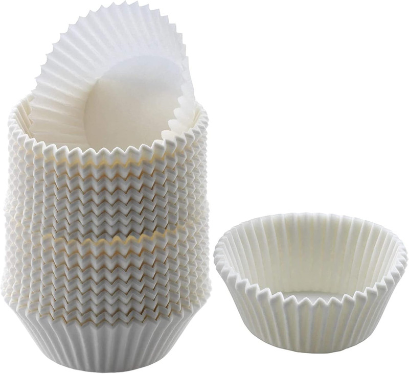 White Cupcake Liners Standard Size - 300-Pack Paper Baking Cups - Fits Perfectly gallery
