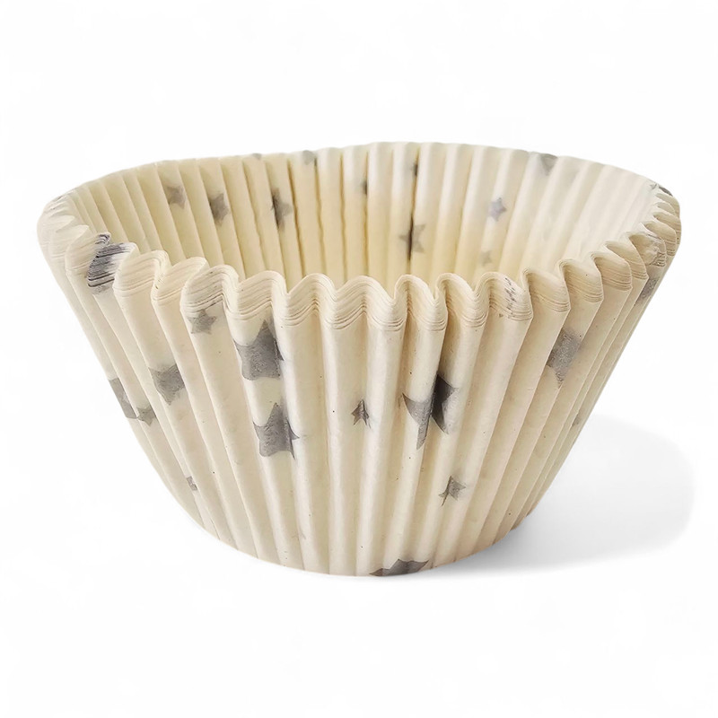 48Pack Silver Star Baking Cups Paper Cupcake Liners Muffin Cases gallery
