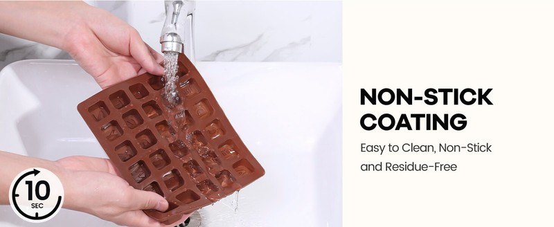 1PCS Deep 26 Cavity Square Letters Chocolate Silicone Molds Non-Stick Food Grade gallery