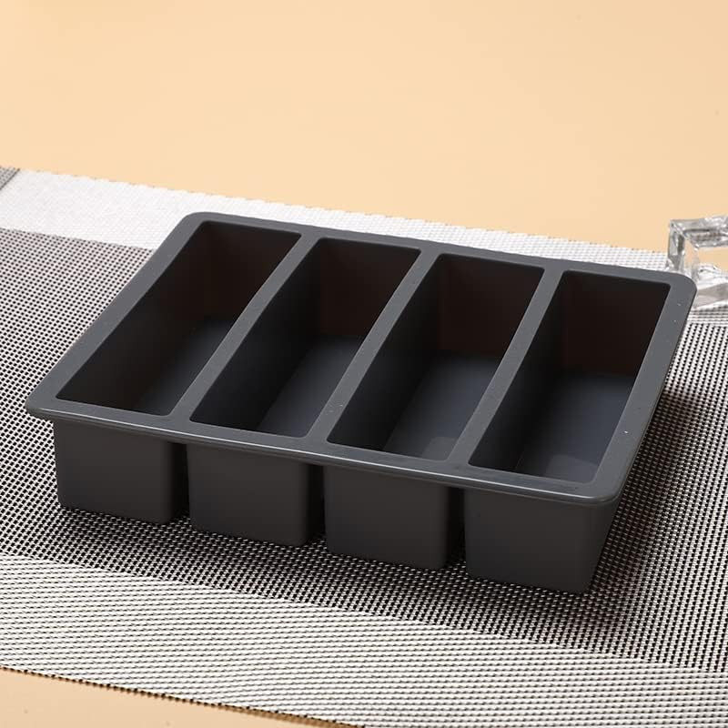 Silicone Butter Mold Tray with Lid, Rectangle Mold Tray for Butter, Pudding, Soa gallery