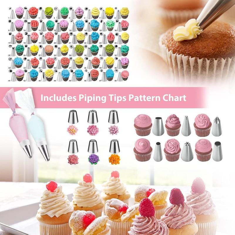 Cake Decorating Supplies Tools Kit: 358Pcs Baking Accessories with Storage Case gallery
